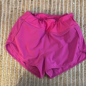 CRZ YOGA Pink Athletic Shorts Moisture-Wicking Performance